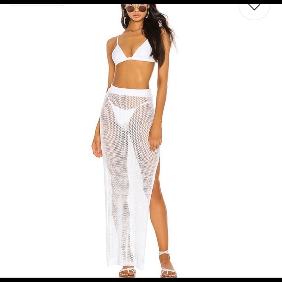 superdown Dresses & Skirts - Superdown Yael Knit Maxi Skirt in White x revolve, Size S